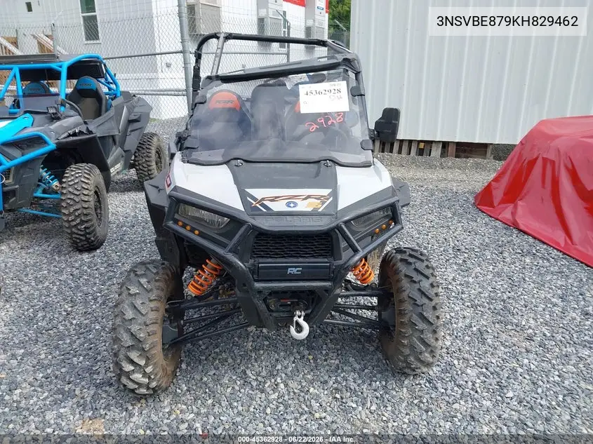 2019 Polaris Rzr S 900 Eps VIN: 3NSVBE879KH829462 Lot: 45362928