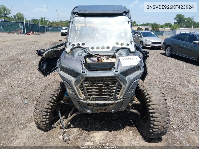 2019 Polaris Rzr Xp Turbo Eps VIN: 3NSVDE926KF423924 Lot: 45514072