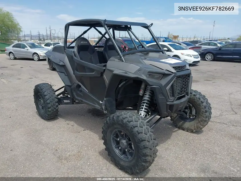 2019 Polaris Rzr Xp Turbo S Velocity VIN: 3NSVEE926KF782669 Lot: 45620025