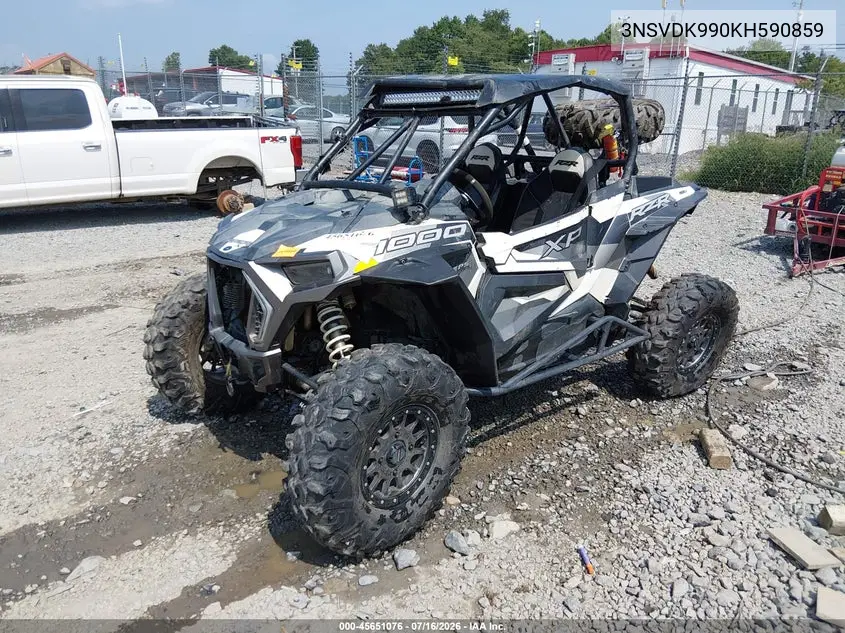 2019 Polaris Rzr Xp 1000 Ride Command VIN: 3NSVDK990KH590859 Lot: 45651076