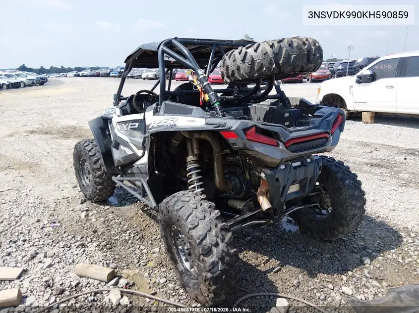 2019 Polaris Rzr Xp 1000 Ride Command VIN: 3NSVDK990KH590859 Lot: 45651076