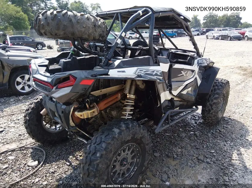 2019 Polaris Rzr Xp 1000 Ride Command VIN: 3NSVDK990KH590859 Lot: 45651076