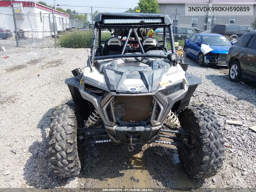 2019 Polaris Rzr Xp 1000 Ride Command VIN: 3NSVDK990KH590859 Lot: 45651076