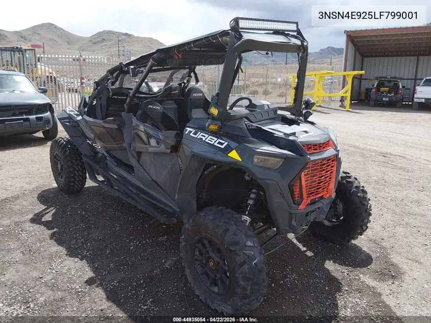 2020 Polaris Rzr Xp 4 Turbo VIN: 3NSN4E925LF799001 Lot: 44935054