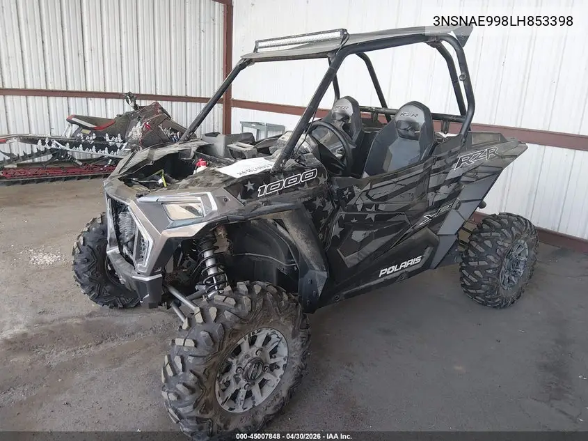 2020 Polaris Rzr Xp 1000 VIN: 3NSNAE998LH853398 Lot: 45007848