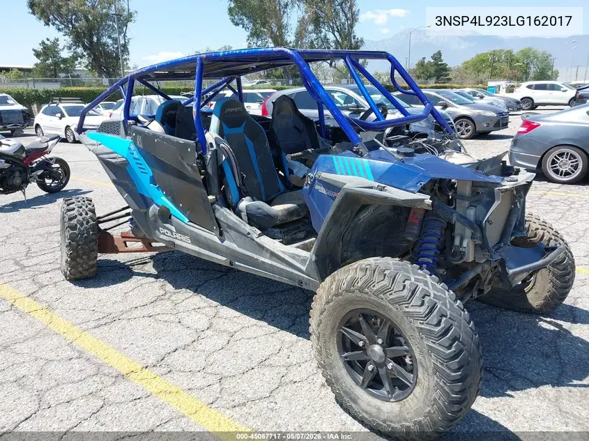 2020 Polaris Rzr Turbo S 4 VIN: 3NSP4L923LG162017 Lot: 45067717