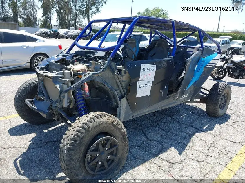 2020 Polaris Rzr Turbo S 4 VIN: 3NSP4L923LG162017 Lot: 45067717