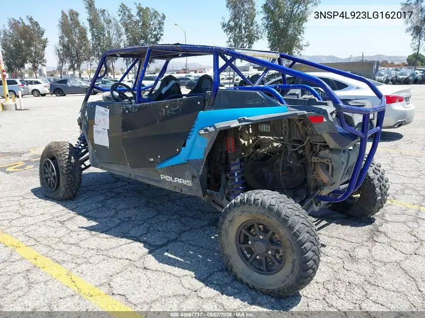2020 Polaris Rzr Turbo S 4 VIN: 3NSP4L923LG162017 Lot: 45067717
