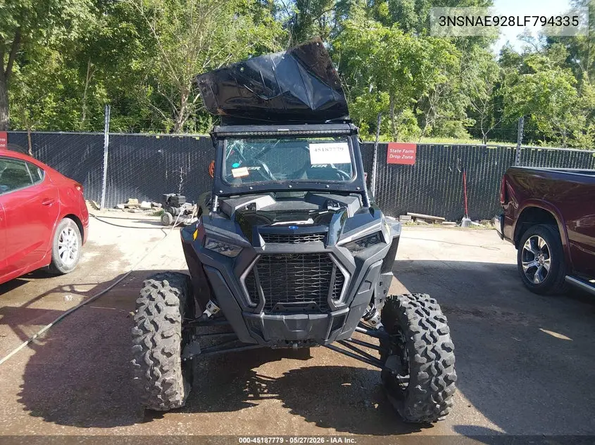 2020 Polaris Rzr Xp Turbo VIN: 3NSNAE928LF794335 Lot: 45187779