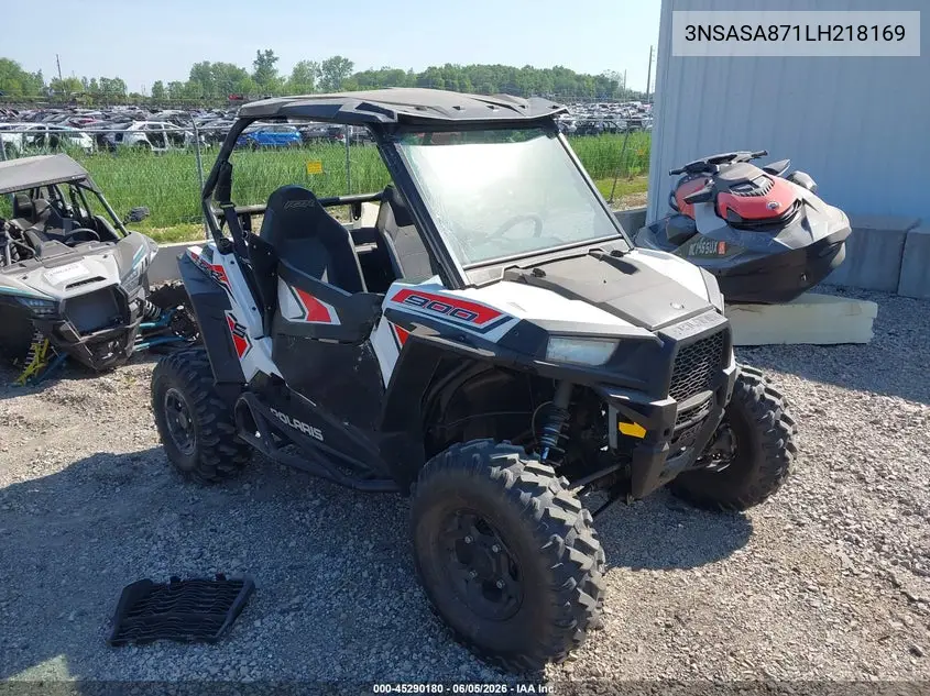 2020 Polaris Rzr S 900 VIN: 3NSASA871LH218169 Lot: 45290180
