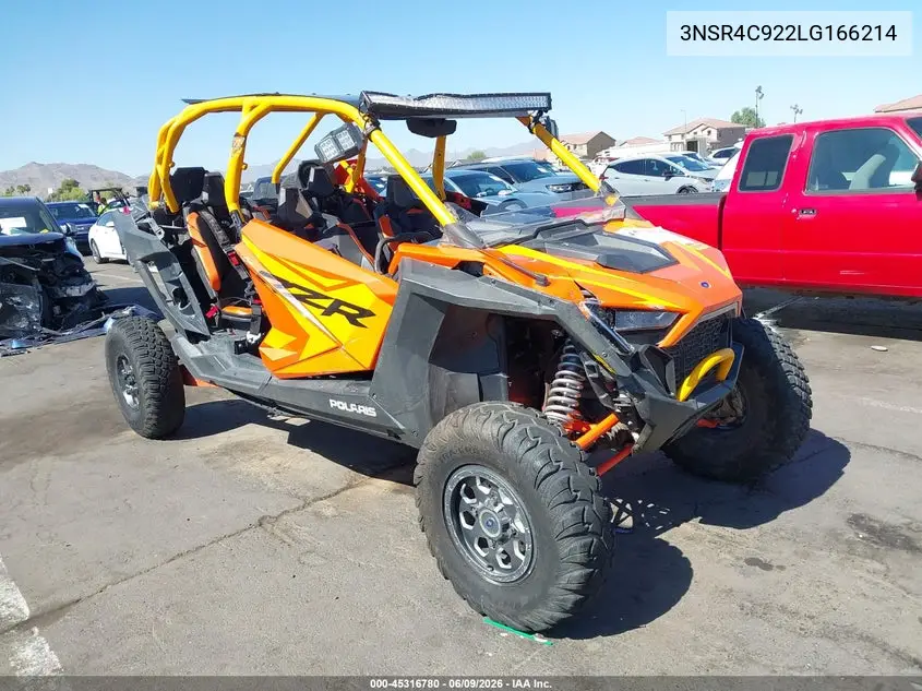 2020 Polaris Rzr Pro Xp 4 Premium VIN: 3NSR4C922LG166214 Lot: 45316780