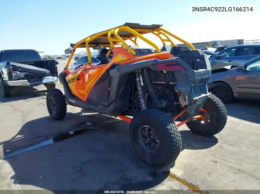 2020 Polaris Rzr Pro Xp 4 Premium VIN: 3NSR4C922LG166214 Lot: 45316780