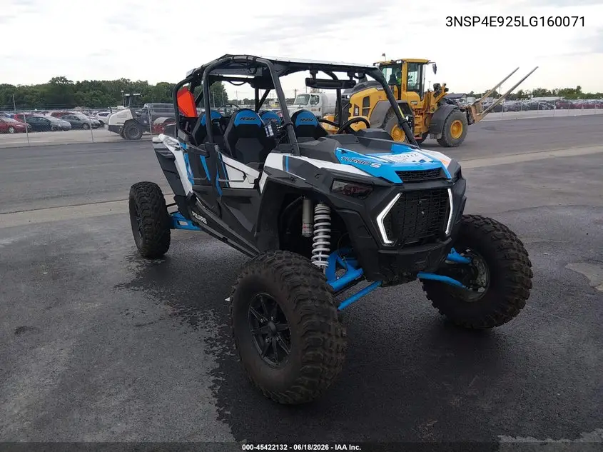 2020 Polaris Rzr Xp 4 Turbo S Velocity VIN: 3NSP4E925LG160071 Lot: 45422132