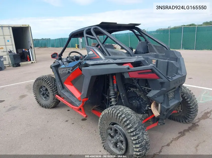 2020 Polaris Rzr Pro Xp Ultimate VIN: 3NSRAD924LG165550 Lot: 45423838