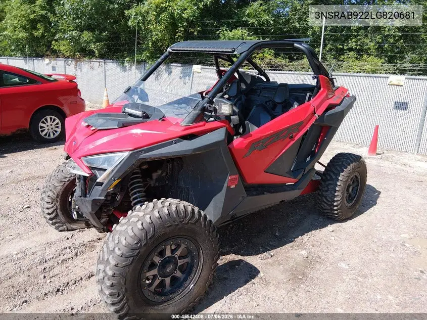 2020 Polaris Rzr Pro Xp Premium VIN: 3NSRAB922LG820681 Lot: 45542408