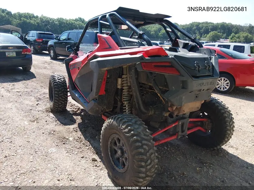 2020 Polaris Rzr Pro Xp Premium VIN: 3NSRAB922LG820681 Lot: 45542408