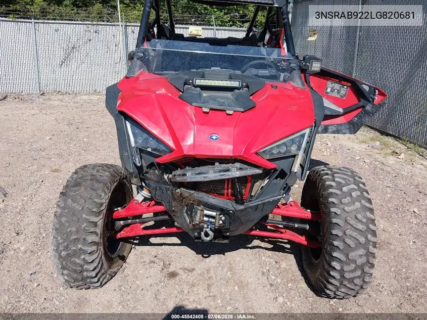2020 Polaris Rzr Pro Xp Premium VIN: 3NSRAB922LG820681 Lot: 45542408