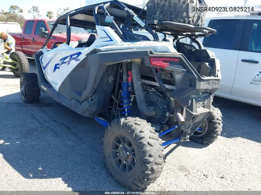 2020 Polaris Rzr Pro Xp 4 Ultimate VIN: 3NSR4D923LG825214 Lot: 45586104