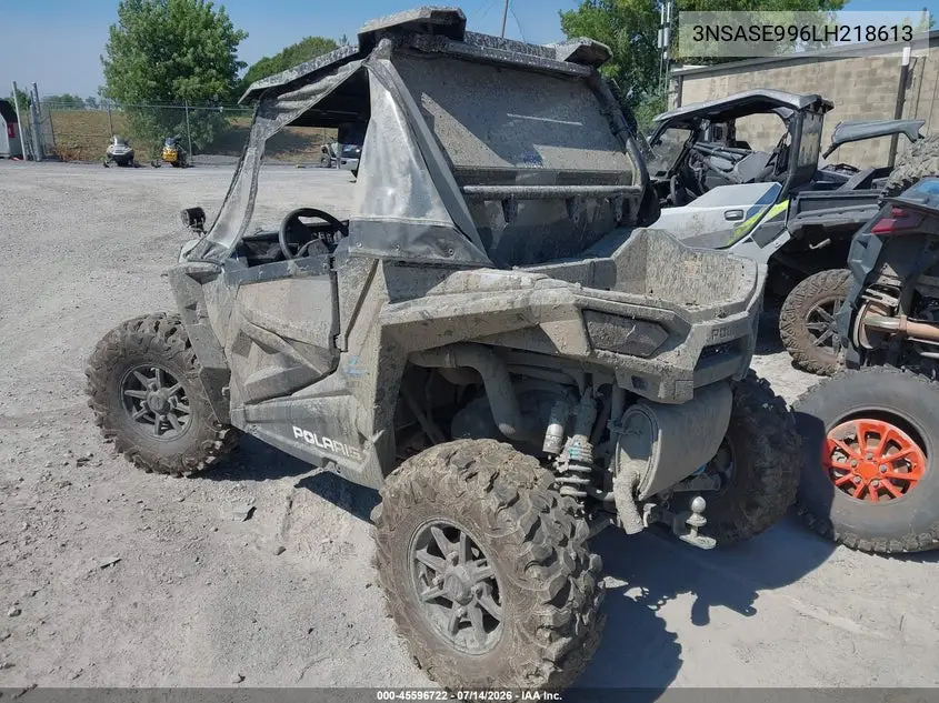 2020 Polaris Rzr S 1000 Premium VIN: 3NSASE996LH218613 Lot: 45596722