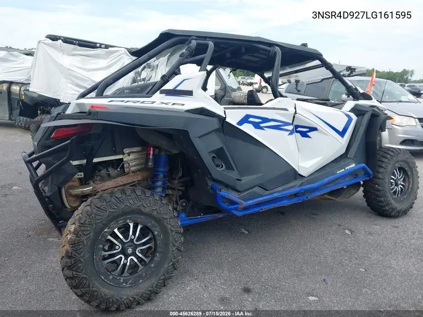 2020 Polaris Rzr Pro Xp 4 Ultimate VIN: 3NSR4D927LG161595 Lot: 45626289