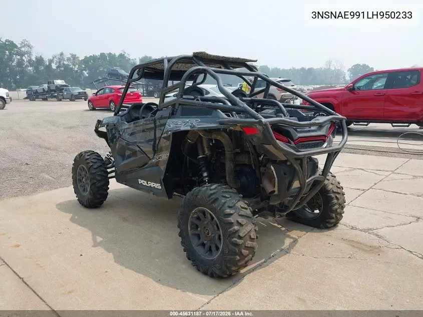 2020 Polaris Rzr Xp 1000 VIN: 3NSNAE991LH950233 Lot: 45631187