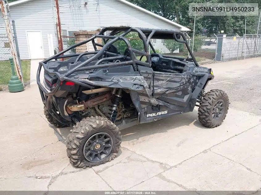 2020 Polaris Rzr Xp 1000 VIN: 3NSNAE991LH950233 Lot: 45631187