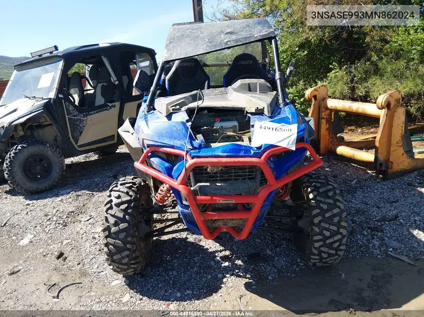 2021 Polaris Rzr Trail S 1000 Premium VIN: 3NSASE993MN862024 Lot: 44916500