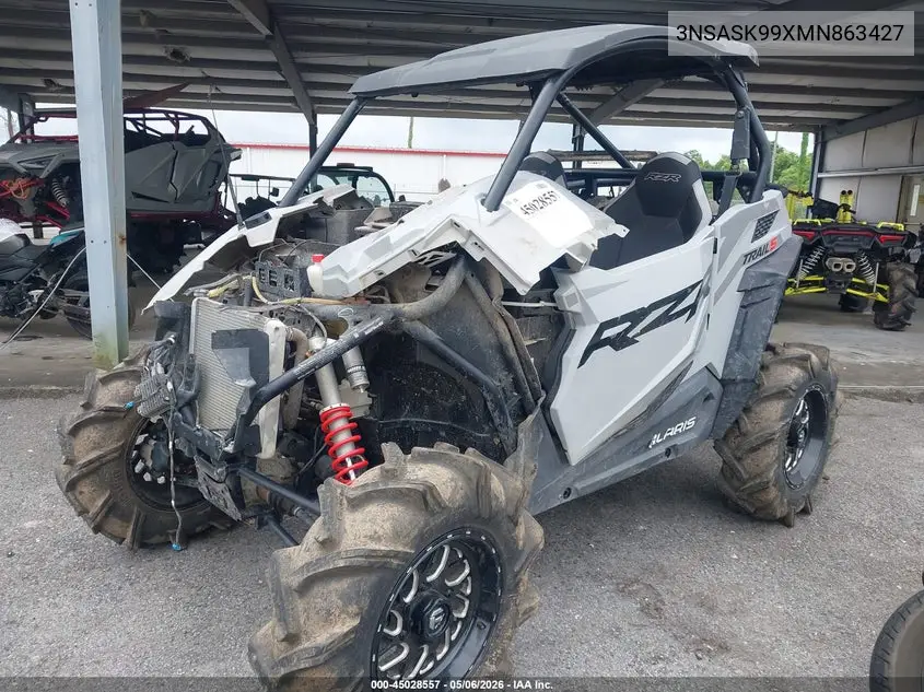 2021 Polaris Rzr Trail S 1000 Ultimate VIN: 3NSASK99XMN863427 Lot: 45028557