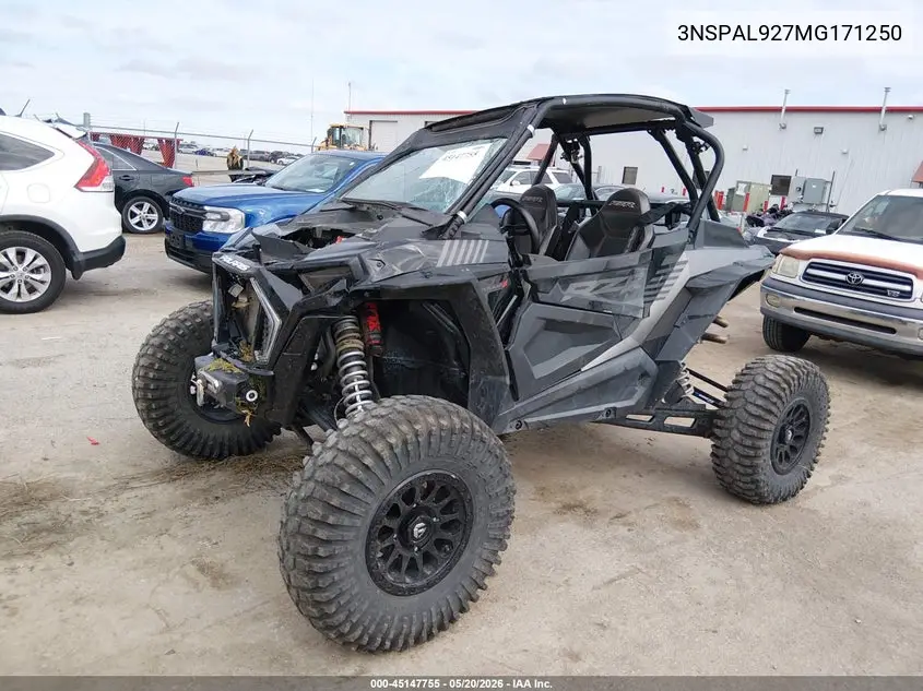 2021 Polaris Rzr Turbo S VIN: 3NSPAL927MG171250 Lot: 45147755