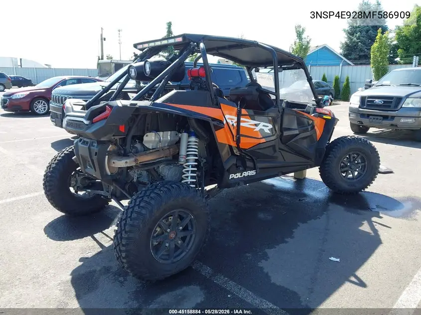 2021 Polaris Rzr Xp 4 Turbo S Velocity VIN: 3NSP4E928MF586909 Lot: 45158884