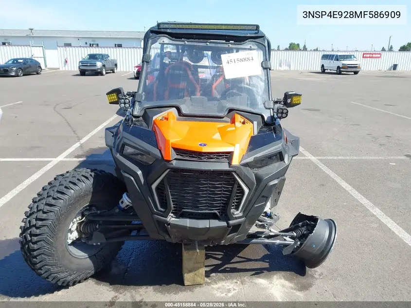 2021 Polaris Rzr Xp 4 Turbo S Velocity VIN: 3NSP4E928MF586909 Lot: 45158884