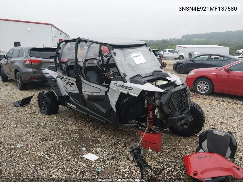 2021 Polaris Rzr Xp 4 Turbo VIN: 3NSN4E921MF137580 Lot: 45168707