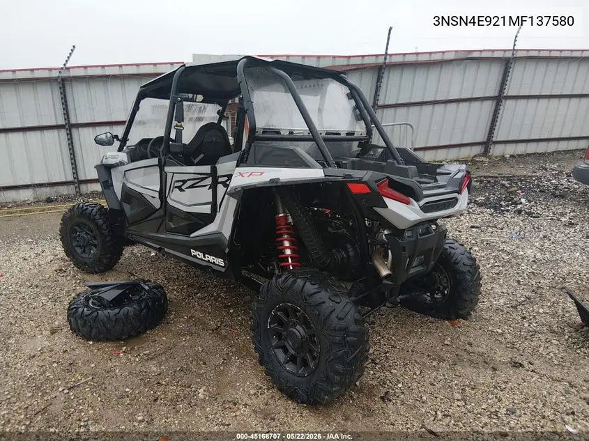 2021 Polaris Rzr Xp 4 Turbo VIN: 3NSN4E921MF137580 Lot: 45168707