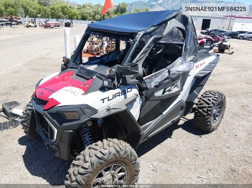 2021 Polaris Rzr Xp Turbo VIN: 3NSNAE921MF584225 Lot: 45367412
