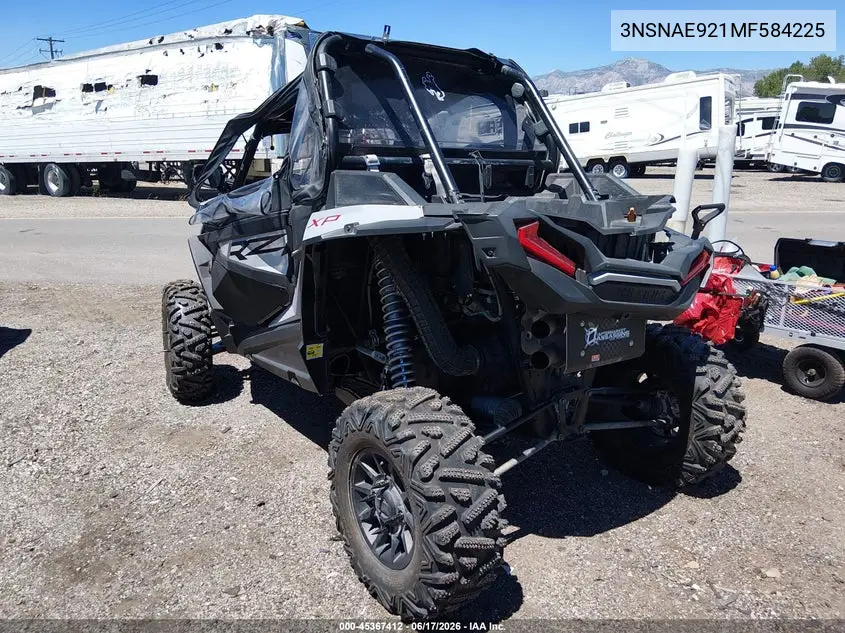 2021 Polaris Rzr Xp Turbo VIN: 3NSNAE921MF584225 Lot: 45367412