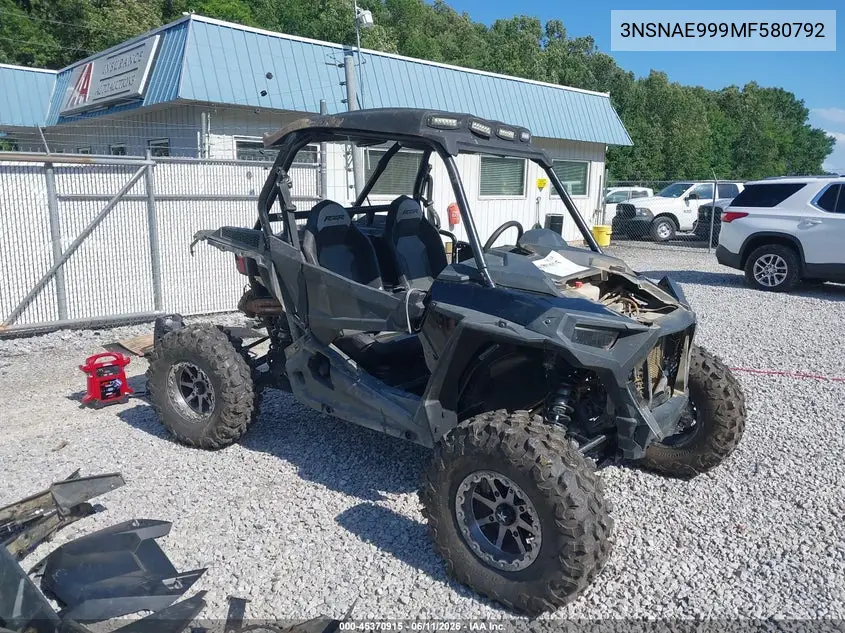 2021 Polaris Rzr Xp 1000 VIN: 3NSNAE999MF580792 Lot: 45370915