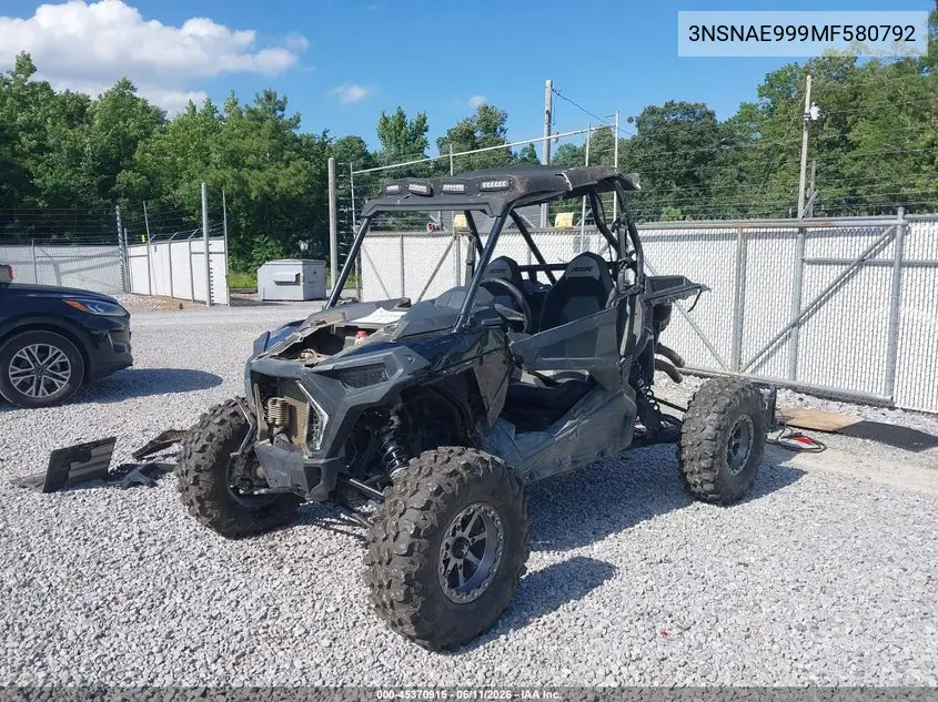 2021 Polaris Rzr Xp 1000 VIN: 3NSNAE999MF580792 Lot: 45370915