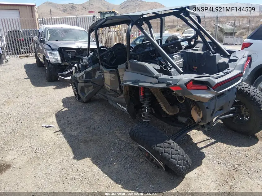 2021 Polaris Rzr Turbo S 4 VIN: 3NSP4L921MF144509 Lot: 45372100