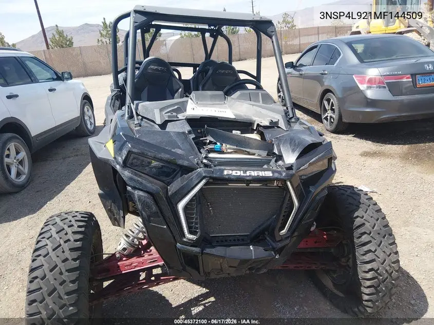 2021 Polaris Rzr Turbo S 4 VIN: 3NSP4L921MF144509 Lot: 45372100