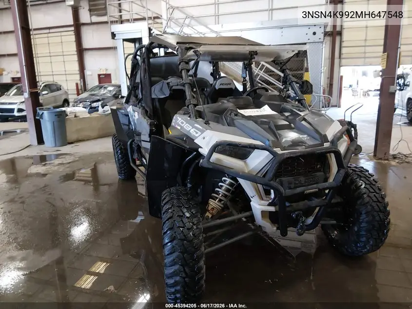 2021 Polaris Rzr Xp 4 1000 Premium VIN: 3NSN4K992MH647548 Lot: 45394205