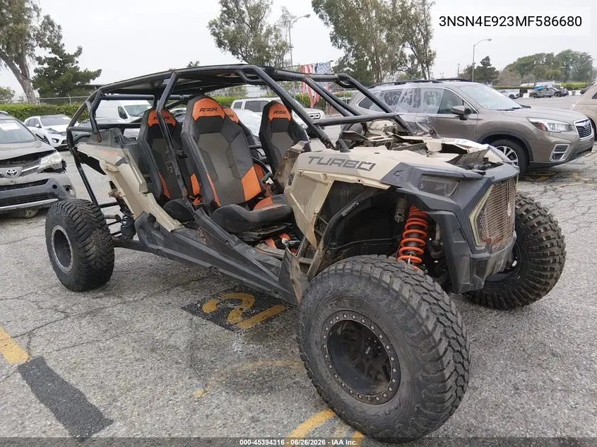 2021 Polaris Rzr Xp 4 Turbo VIN: 3NSN4E923MF586680 Lot: 45394316