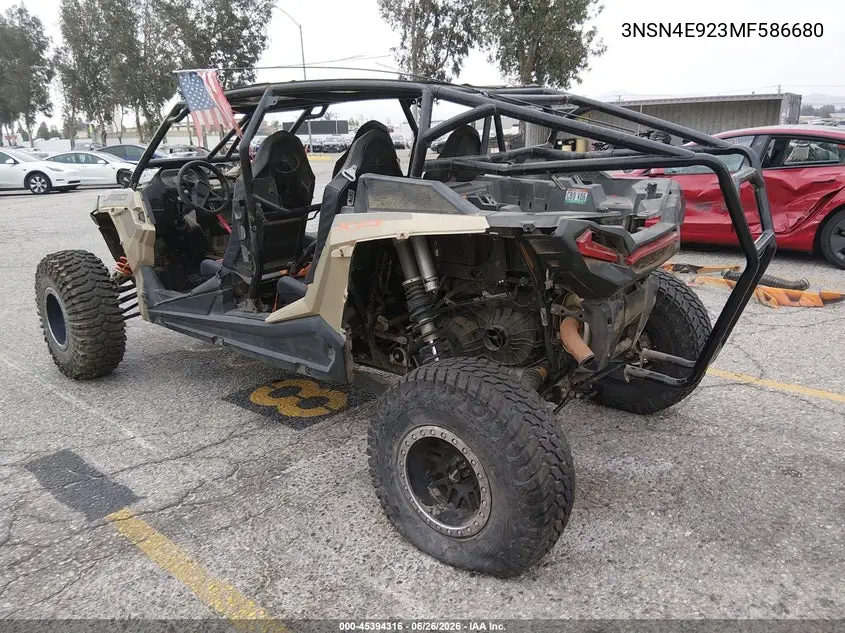 2021 Polaris Rzr Xp 4 Turbo VIN: 3NSN4E923MF586680 Lot: 45394316
