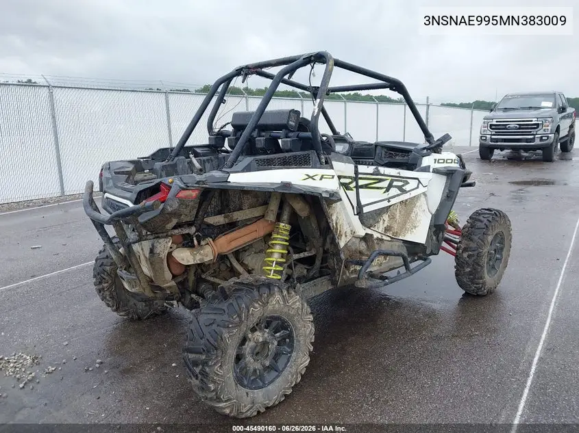 2021 Polaris Rzr Xp 1000 VIN: 3NSNAE995MN383009 Lot: 45490160