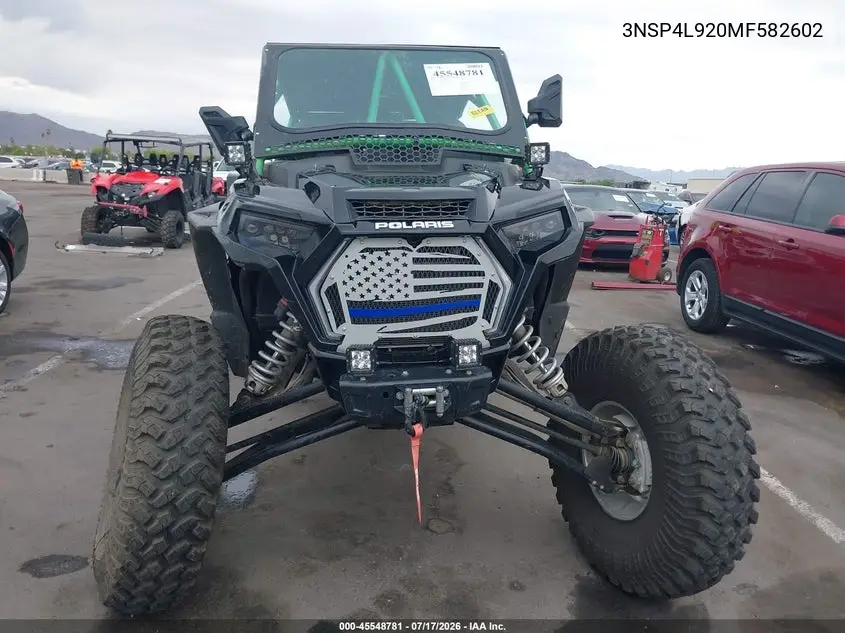 2021 Polaris Rzr Turbo S 4 VIN: 3NSP4L920MF582602 Lot: 45548781