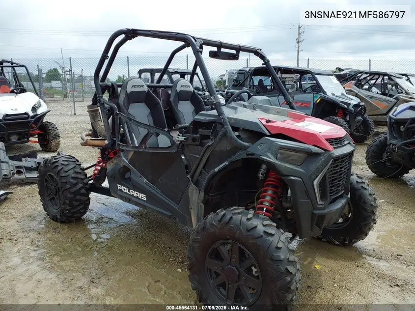 2021 Polaris Rzr Xp Turbo VIN: 3NSNAE921MF586797 Lot: 45564131