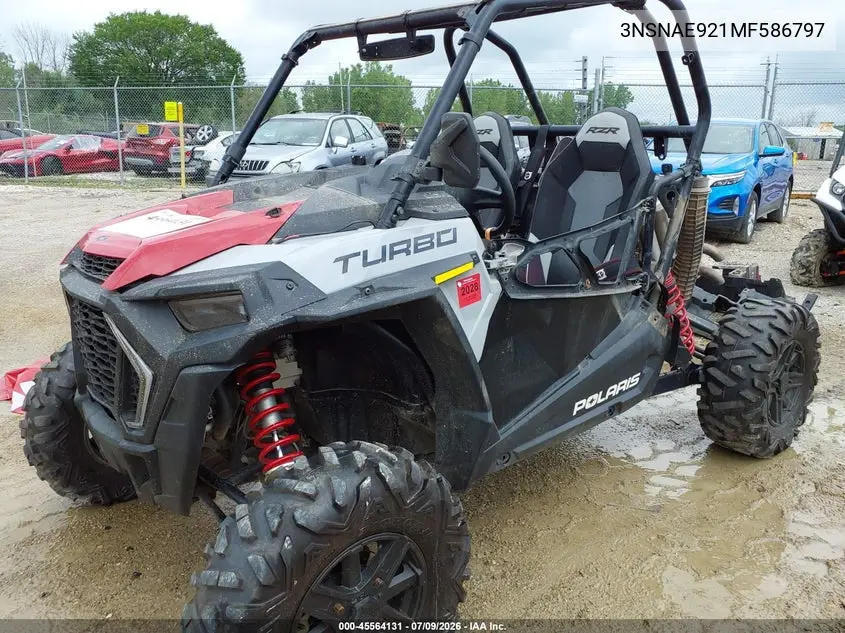 2021 Polaris Rzr Xp Turbo VIN: 3NSNAE921MF586797 Lot: 45564131