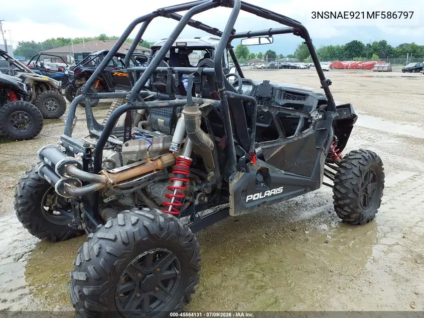 2021 Polaris Rzr Xp Turbo VIN: 3NSNAE921MF586797 Lot: 45564131