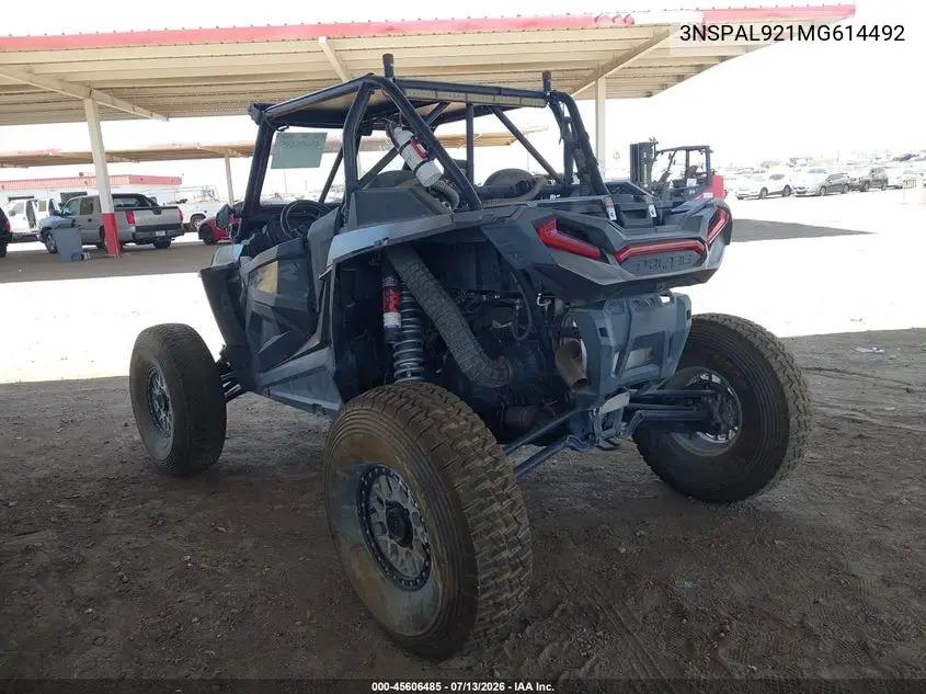 2021 Polaris Rzr Turbo S VIN: 3NSPAL921MG614492 Lot: 45606485