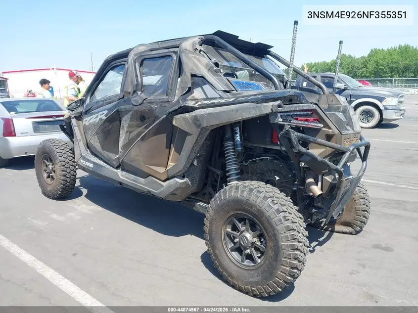 2022 Polaris Rzr Pro Xp 4 Sport VIN: 3NSM4E926NF355351 Lot: 44874967