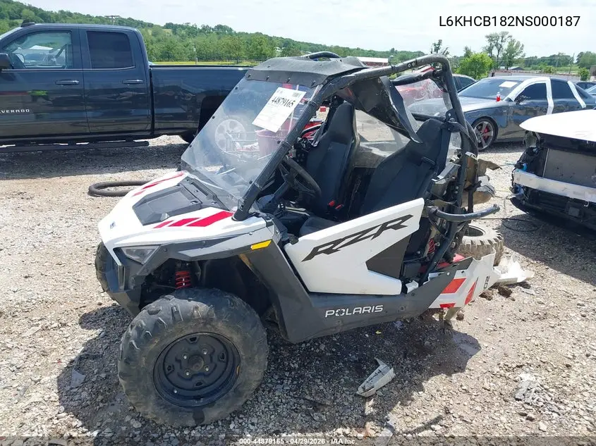 2022 Polaris Rzr 200 Efi VIN: L6KHCB182NS000187 Lot: 44879165